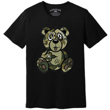 Load image into Gallery viewer, Army Green Camo Wicked Bear T-Shirt - Black
