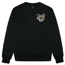 Load image into Gallery viewer, Purple &amp; Gold Camo Wicked Bear Crewneck Sweatshirt - Black
