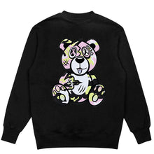 Load image into Gallery viewer, Arctic Pink Volt Camo Wicked Bear Crewneck Sweatshirt - Black
