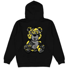 Load image into Gallery viewer, Yellow &amp; Black Camo Front/Back Wicked Bear Hoodie - Black
