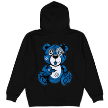 Load image into Gallery viewer, Royal Blue Camo Front/Back Wicked Bear Hoodie - Black
