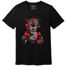 Load image into Gallery viewer, Red &amp; Black Camo Wicked Bear T-Shirt - Black
