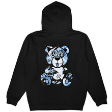 Load image into Gallery viewer, Sky Blue Camo Front/Back Wicked Bear Hoodie - Black
